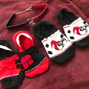 Harley Quinn Socks and Choker